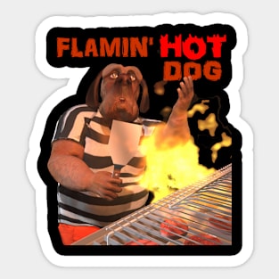 Flamin' HOT Dog Sticker